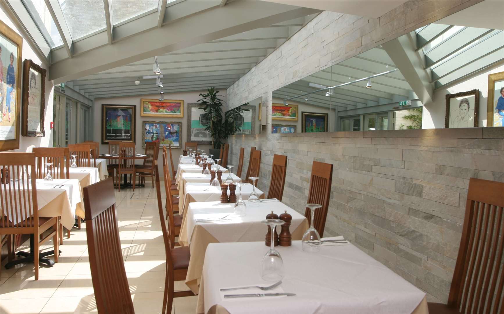 Inside the restaurant when it was open and won restaurant of the year. Picture: John Westhrop
