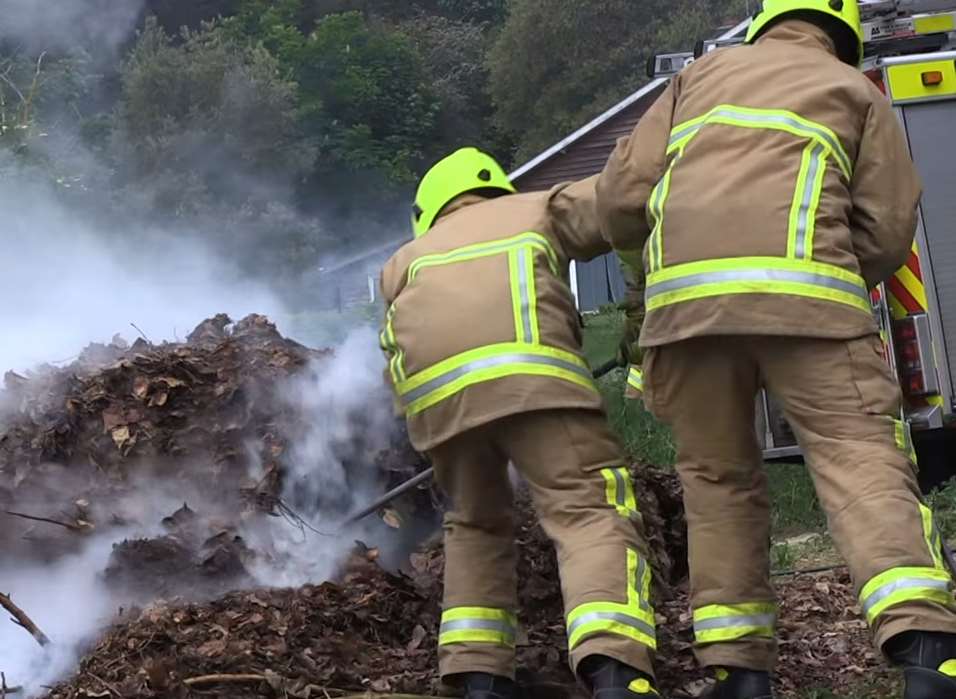 Grass fires can be a seasonal peril. Picture: Kent Fire and Rescue