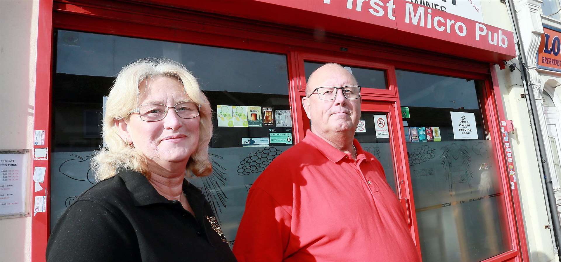 Dave and Lorraine Hallowell outside their previous premises for the Past and Present Picture: Phil Lee