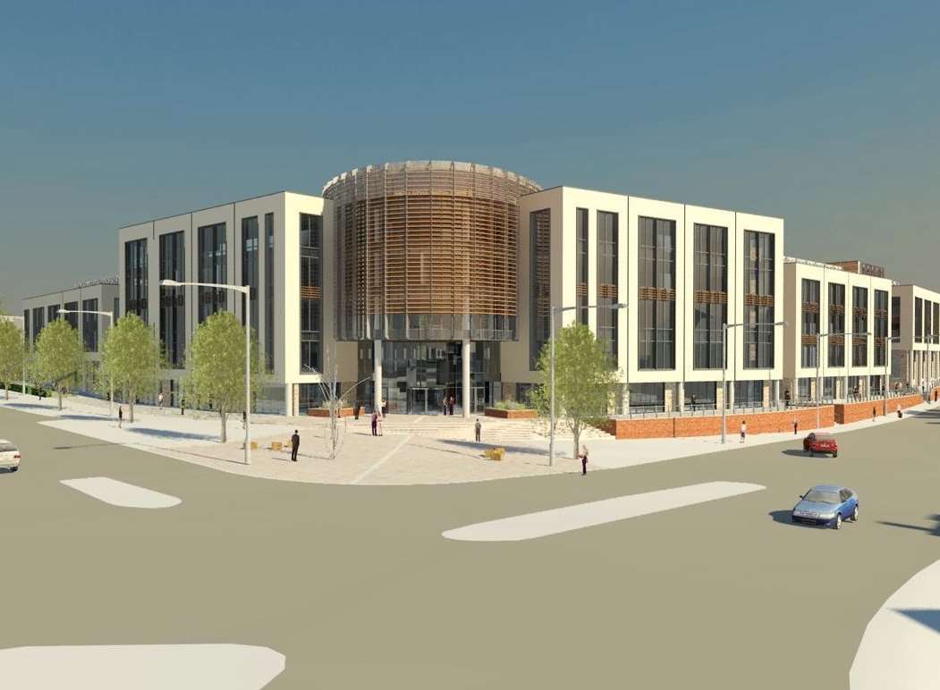 An artist's impression of the new Ashford town centre college