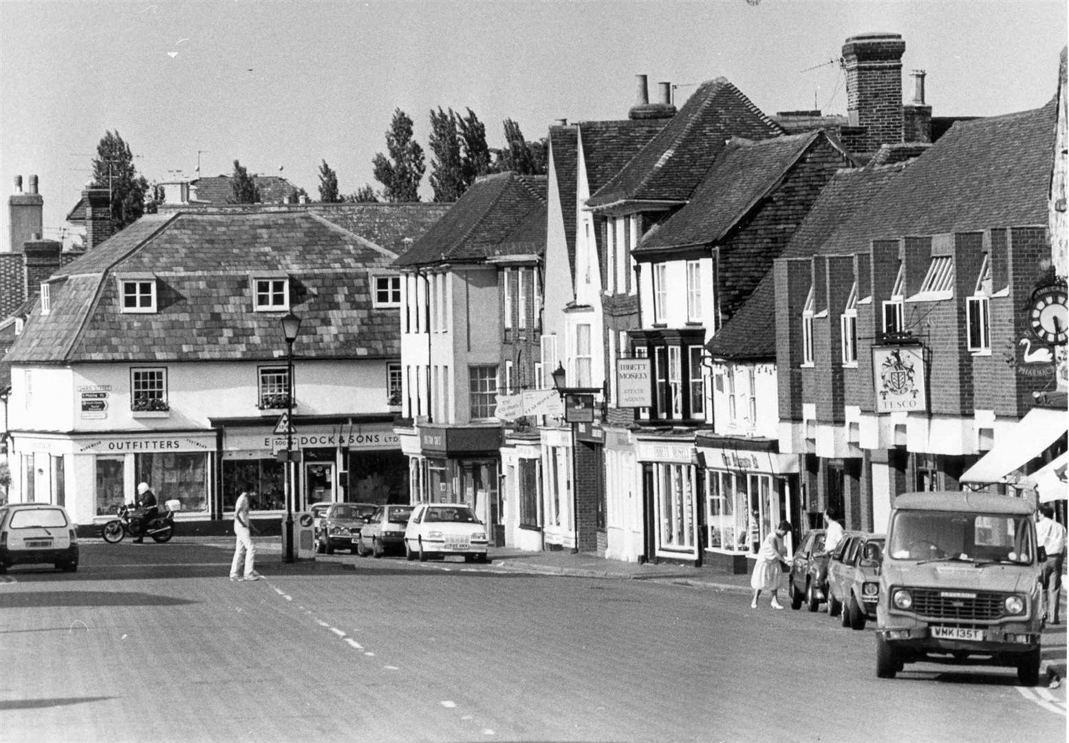 High Street, West Malling, Kent. File pic dated June, 1989
