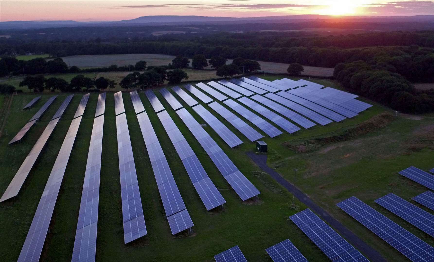 Once complete, Cleve Hill Solar Park in Graveney, between Faversham and Whitstable, will be home to 880,000 solar panels