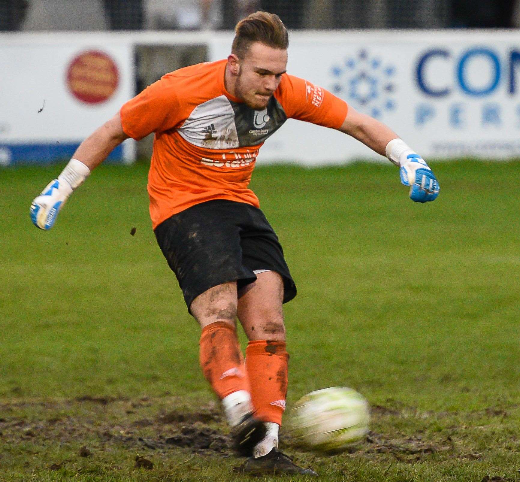 Faversham Strike Force goalkeeper Harry Earls, pictured in his Canterbury City days. Picture: Alan Langley