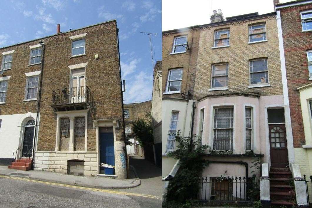 Examples of empty homes in the district
