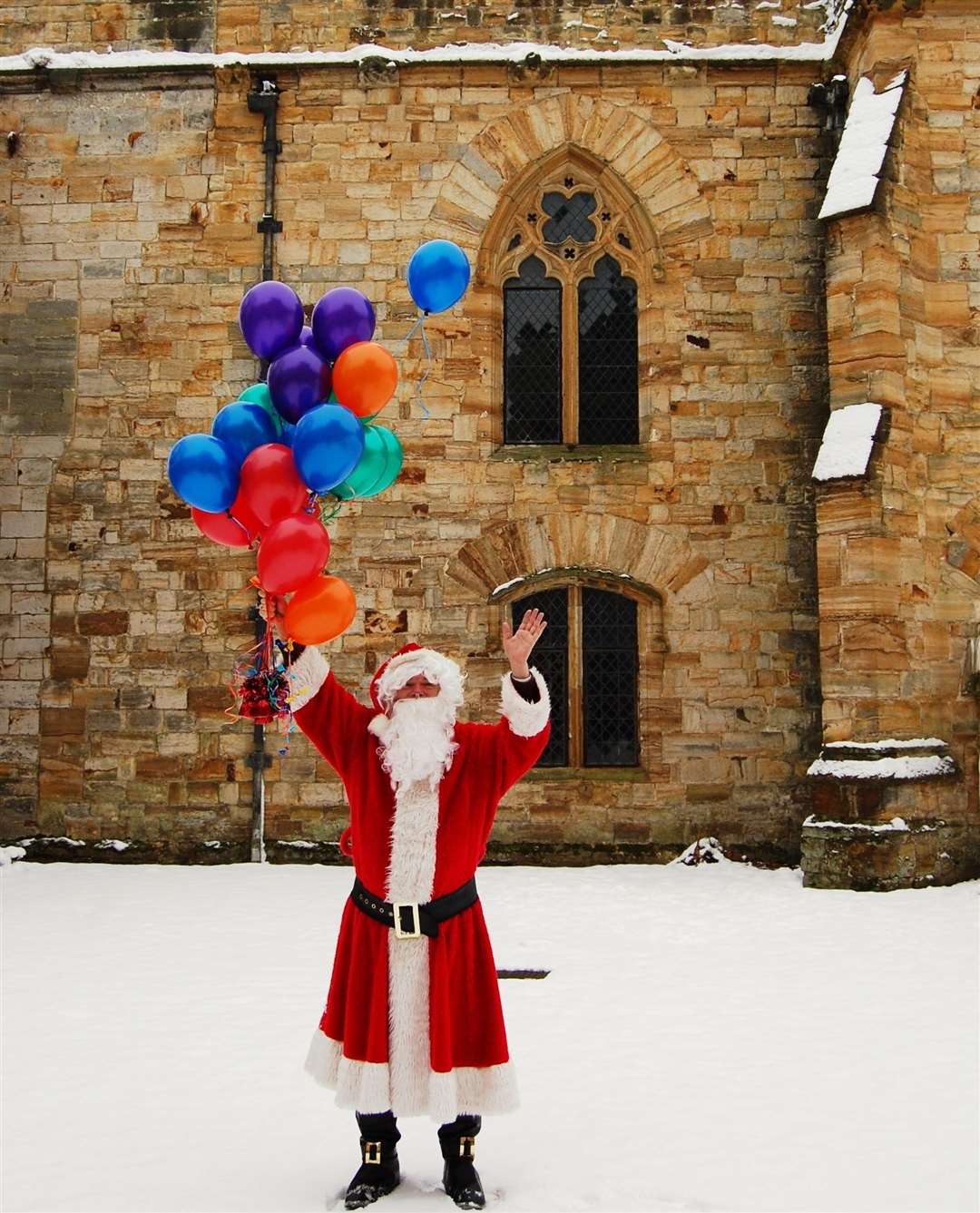 Father Christmas at Penshurst Place Picture: Maryann Webster