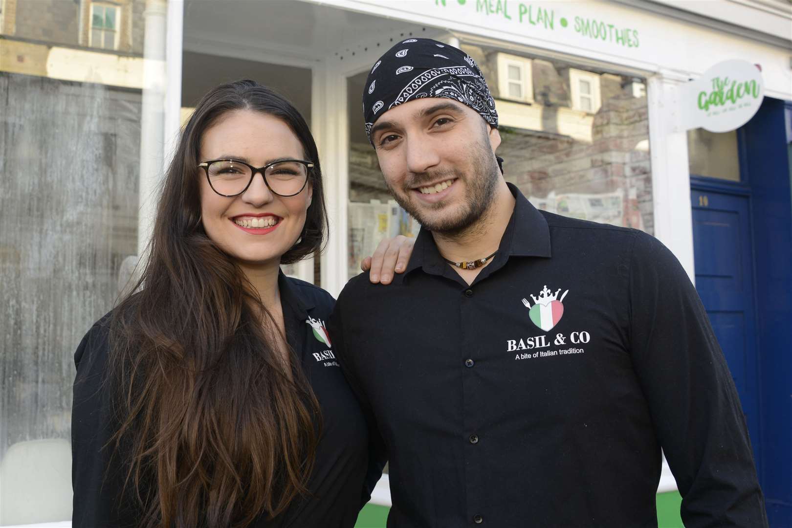 Hannah and Sammy Basile opening their Herne Bay Italian Bistro Basil & Co in 2020. Picture: Paul Amos