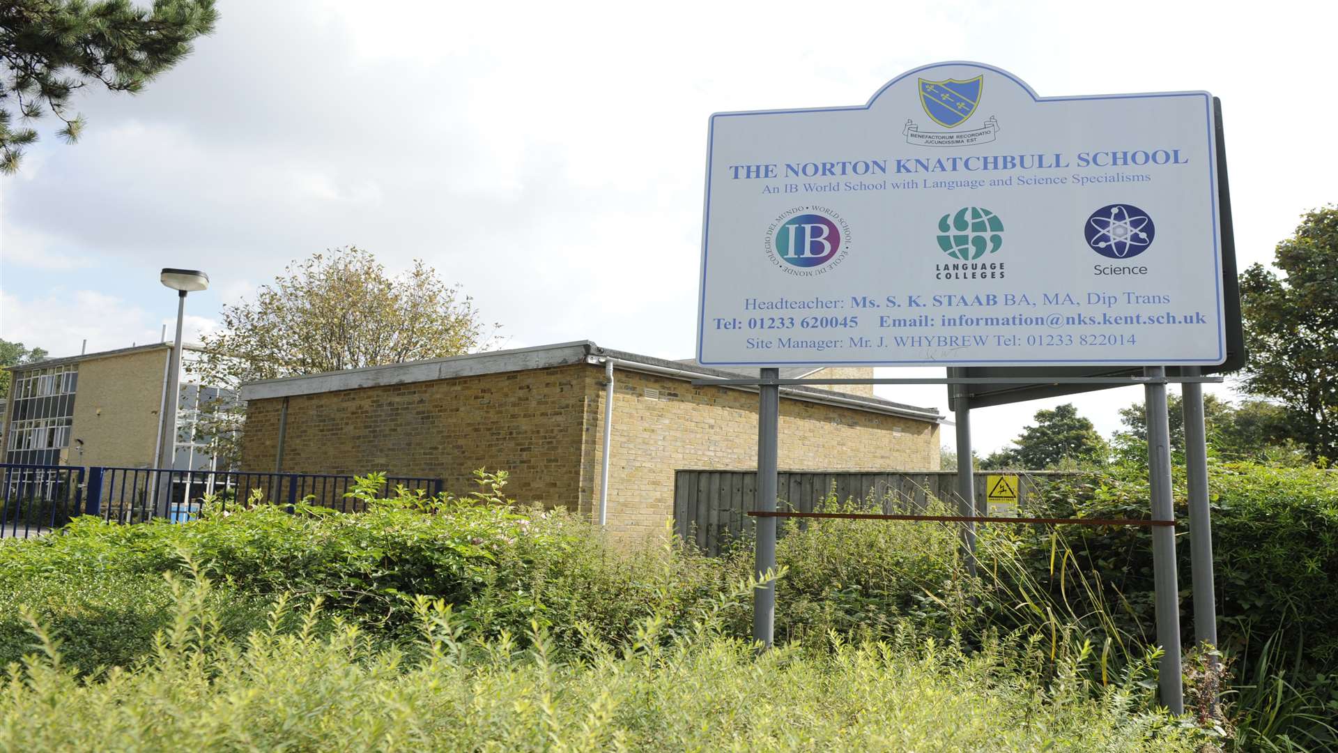 The Norton Knatchbull School in Hythe Road, Ashford