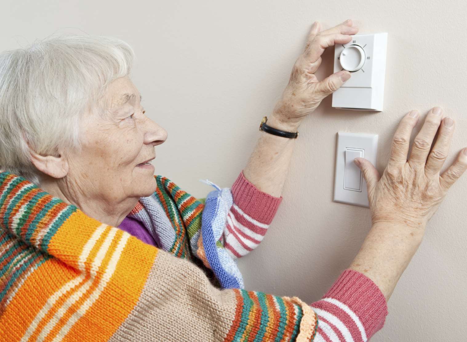 The elderly are particularly vulnerable in the cold weather. Stock image