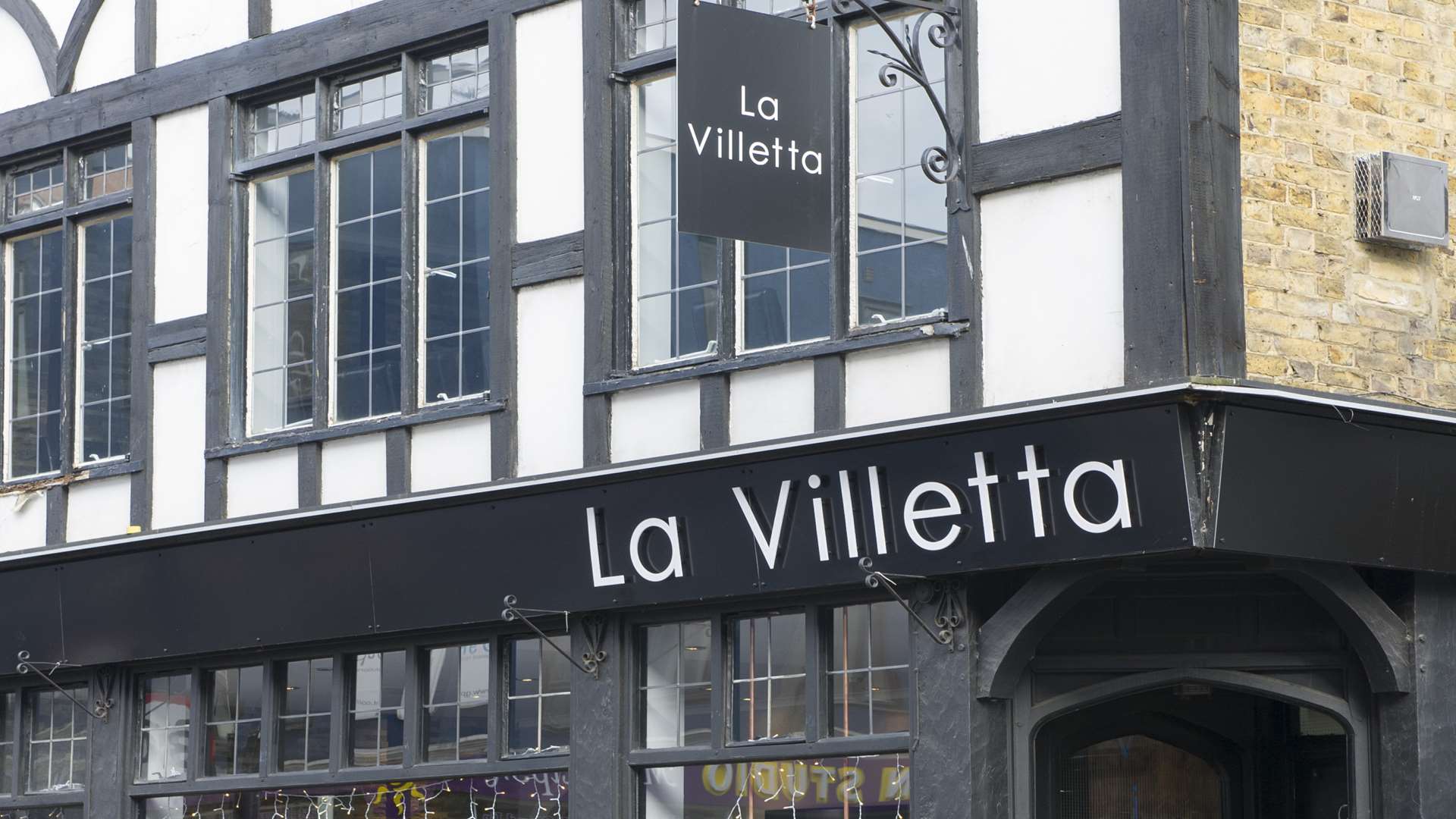 Italian restaurant La Villetta in Pudding Lane, Maidstone