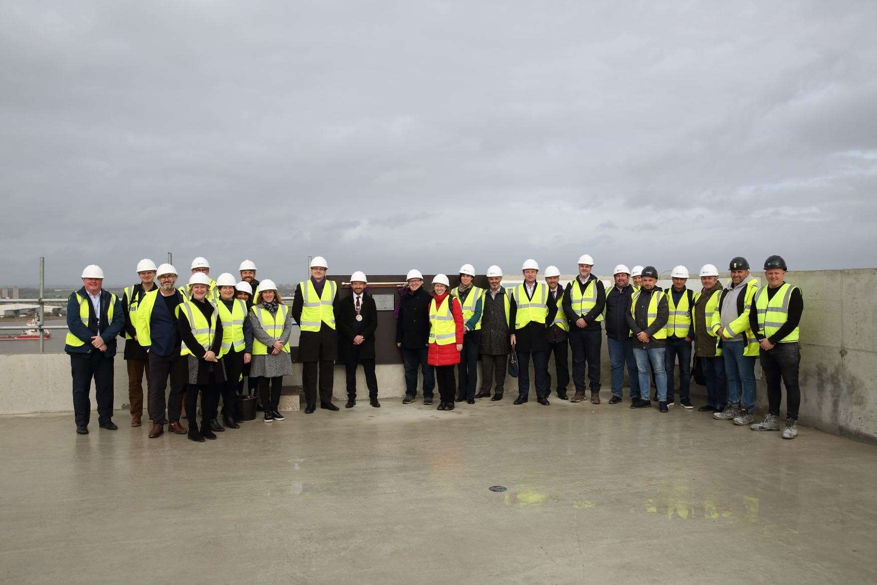 The topping out of The Charter development, Gravesend. Picture: Gravesham Borough Council
