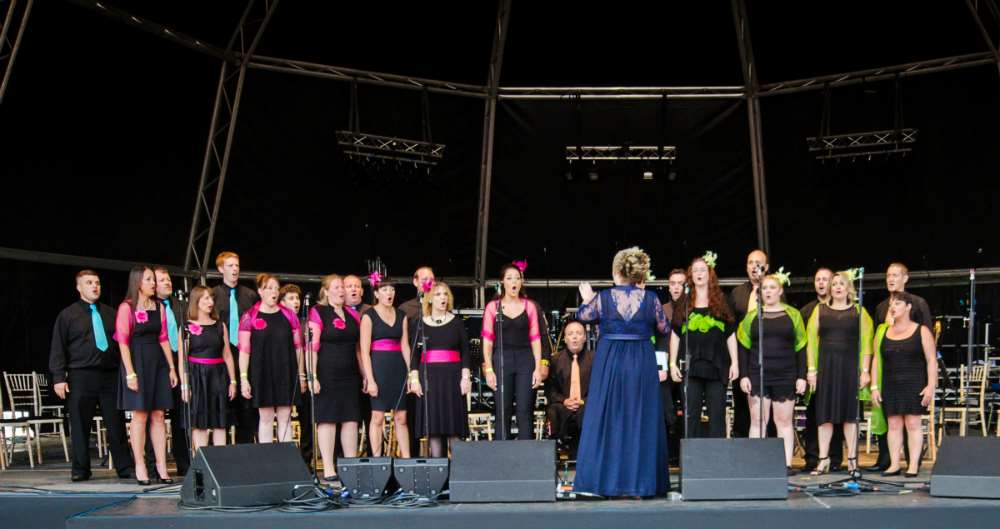 P&O Ferries Choir performing at Leeds Castle open air concert last weekend. Picture taken by: James Heming
