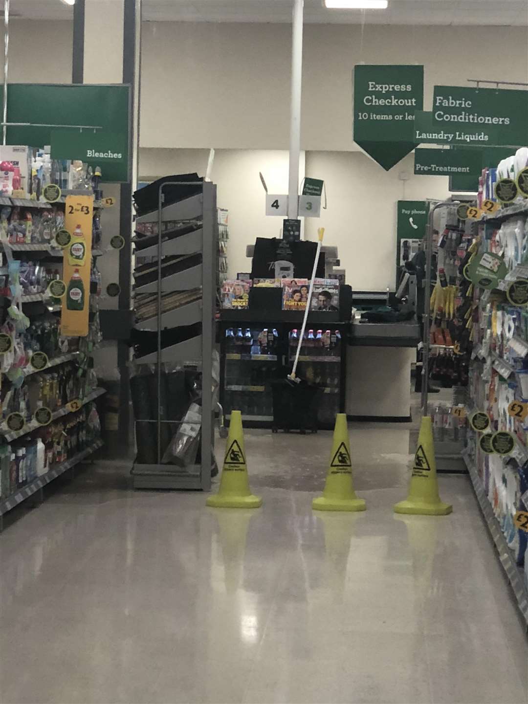 Morrison's roof leaked this morning, forcing it to close (2252497)