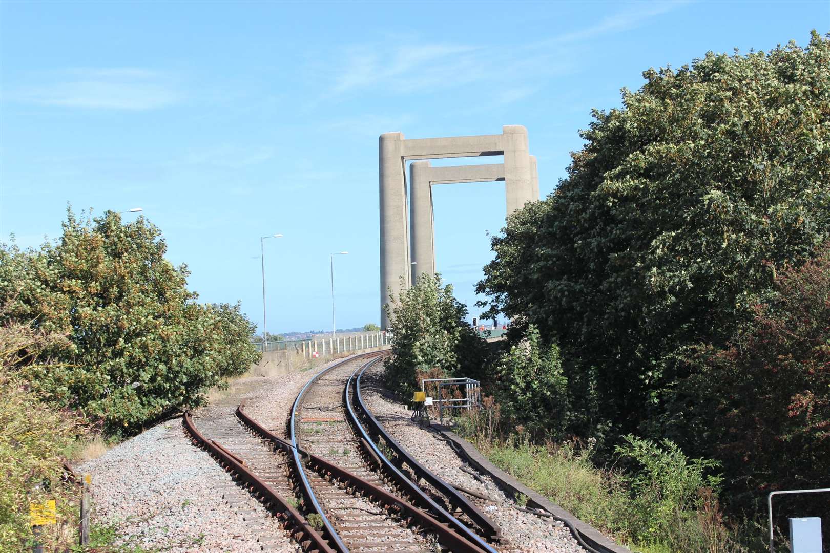 Hot weather could affect train tracks - especially at the Kingsferry Bridge, Sheppey (2714299)