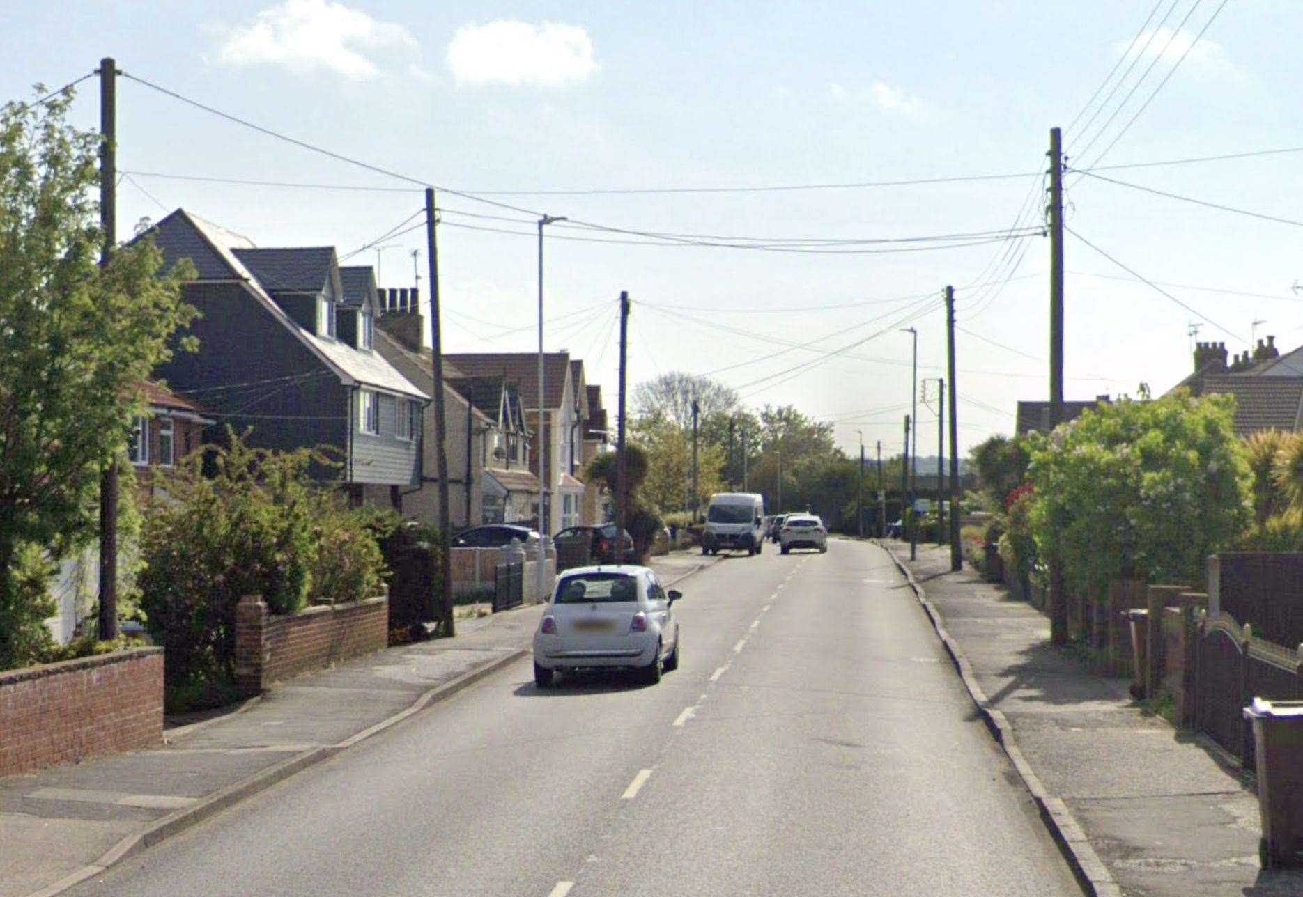 Firefighters were called to a house fire on Minster Road in Minster-on-Sea on Sunday afternoon. Picture: Google Maps
