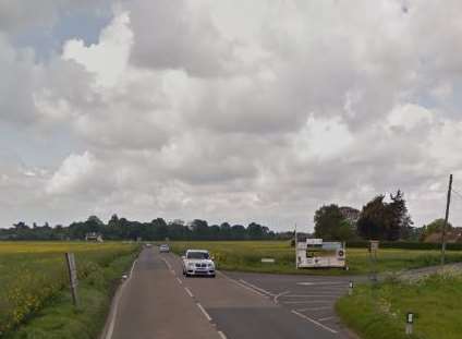 The A258 near Worth Picture: Google Maps