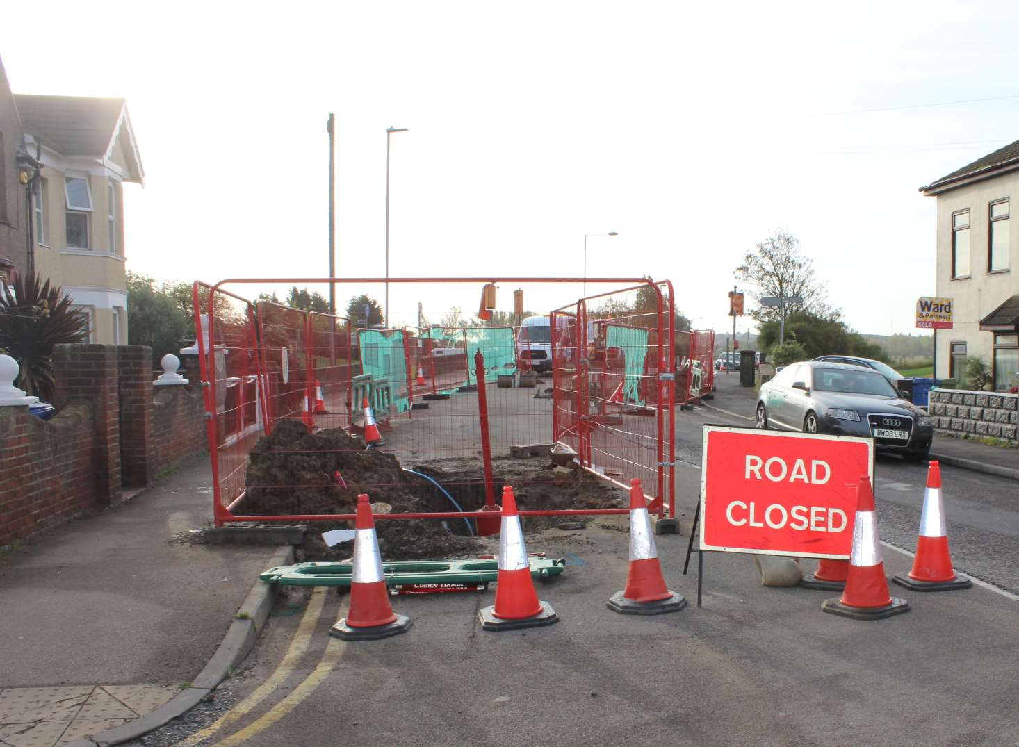 Road closed: No access to Halfway Road from Sheerness.