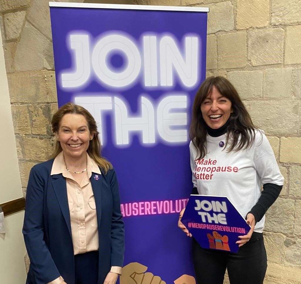 Natalie Elphicke with Davina McCall. Picture: Office of Natalie Elphicke MP (52941826)