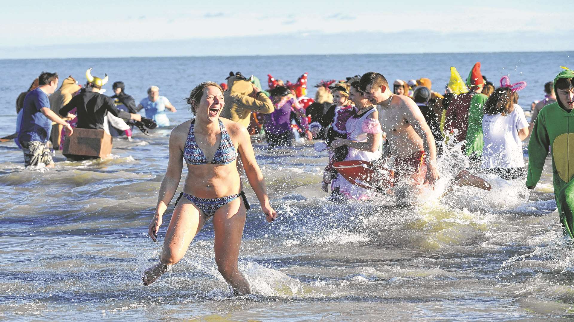 Dippers brave the freezing water