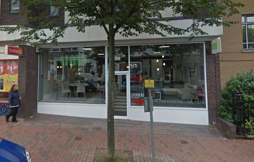Furniture store Lime Modern Living is now trading from old Blockbuster in Tunbridge Wells. Picture: Google