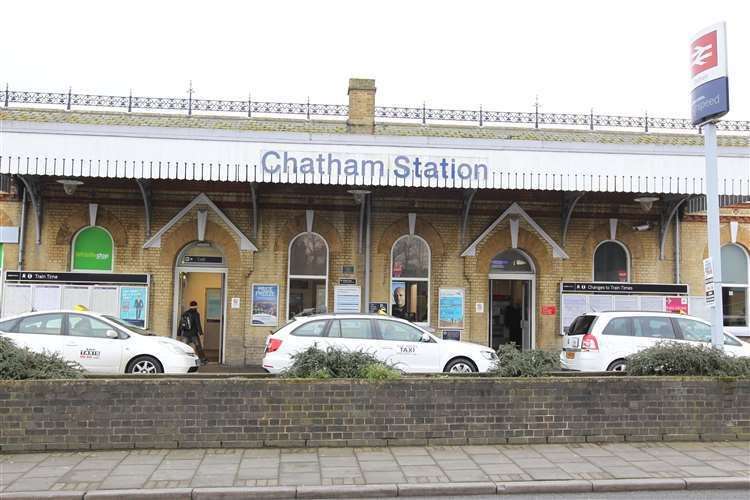 Chatham Railway Station in Medway