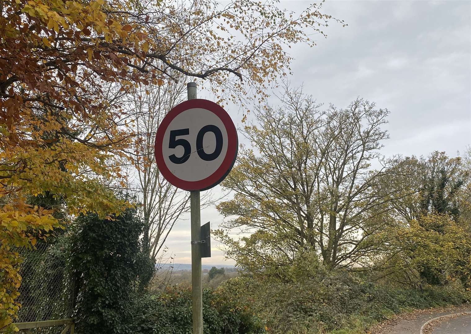 New signage has been installed explaining the new speed restriction and future average speed check