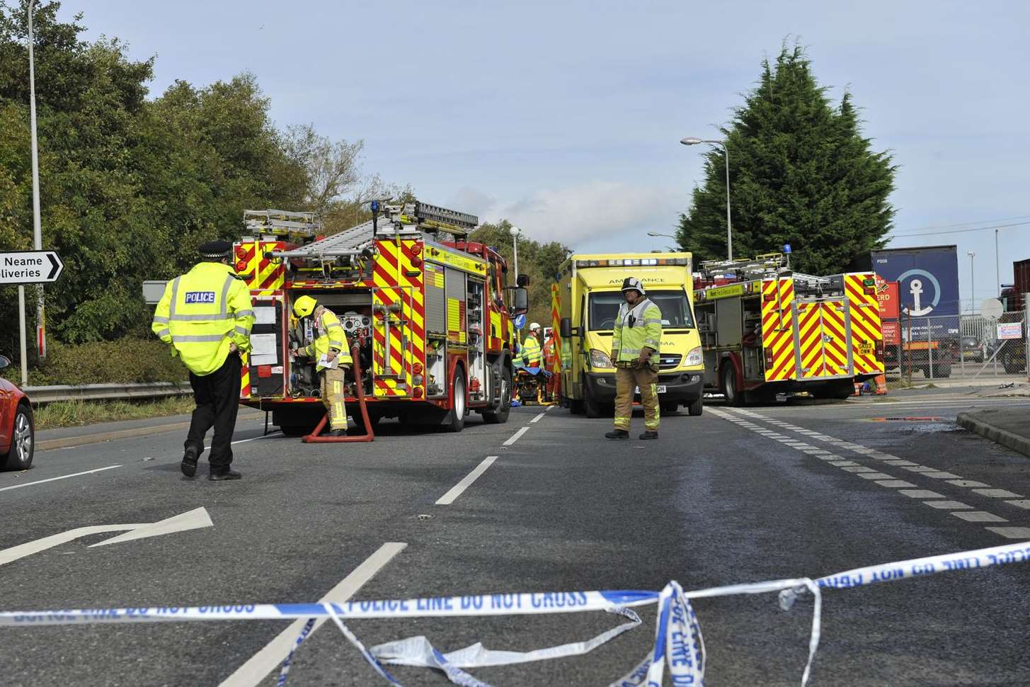 The crash in Faversham