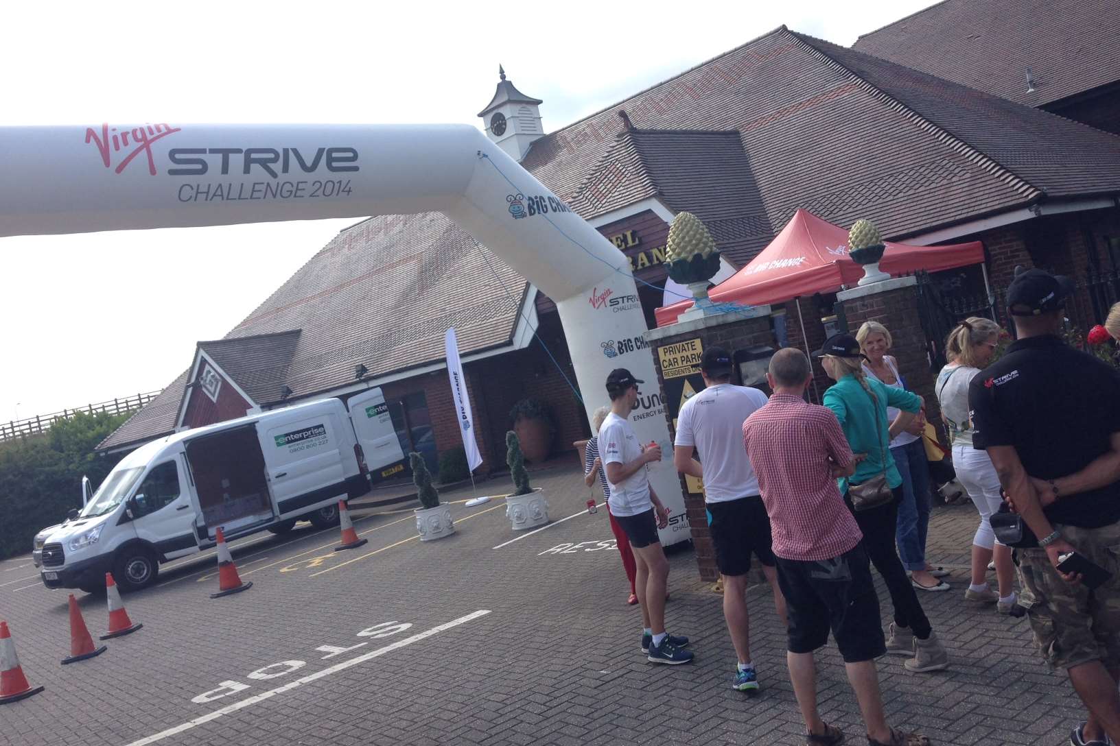 Runners cross the line at the Best Western in Gravesend