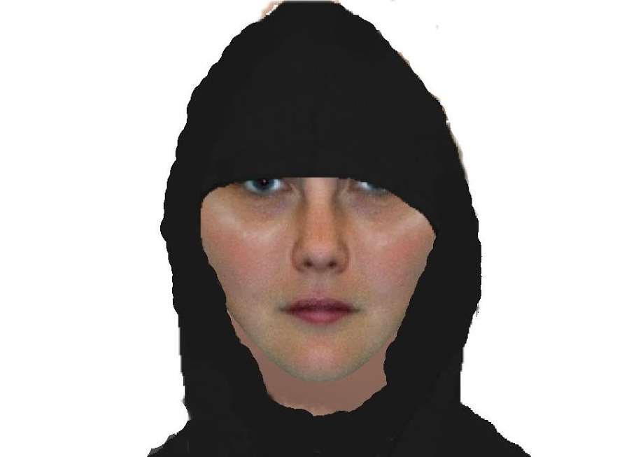 The E-fit image of a suspect police would like to trace