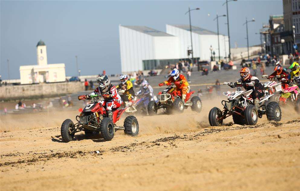The quads are back in town - beach racing hits Margate
