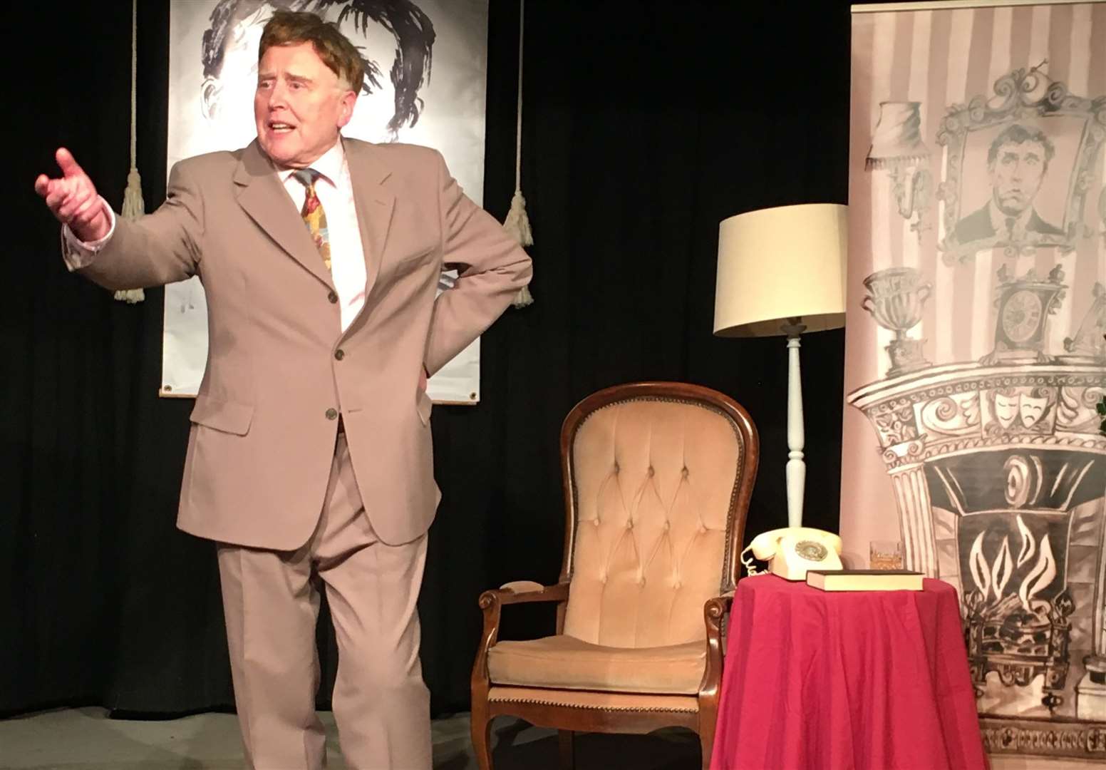 Paul Harris from Sheppey in Titter Ye Not, his play about life and works of the late British comedian Frankie Howerd. Picture: John Nurden
