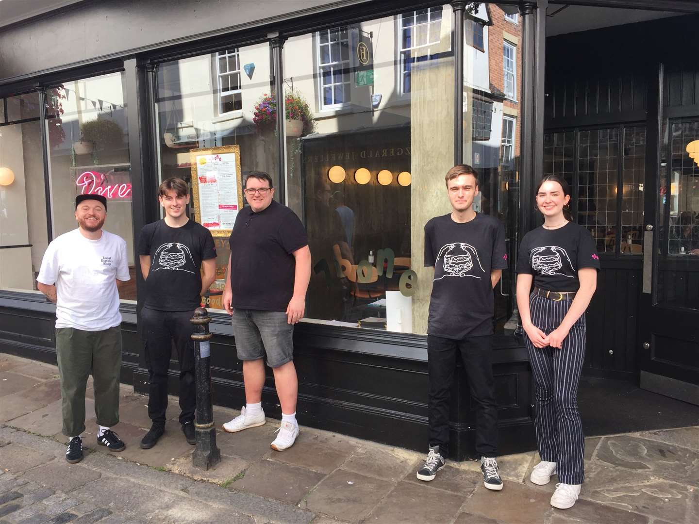 Staff at 7Bone in Canterbury on its opening day in September 2021