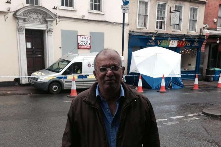 Amrat Gohil owns the bedsit in Lower Stone Street, Maidstone, where Joele Leotta was fatally injured.