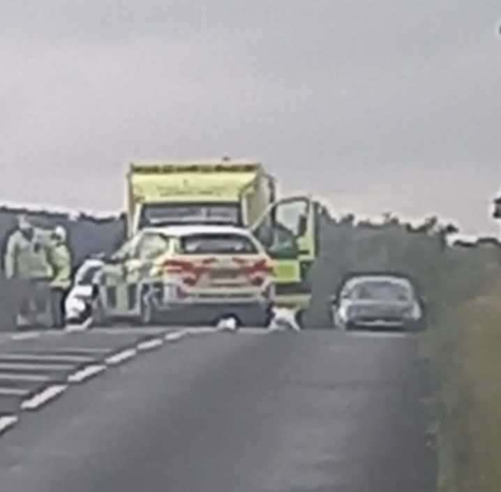 Police were called out to Bullockstone Road, which passes over the Thanet Way, this morning