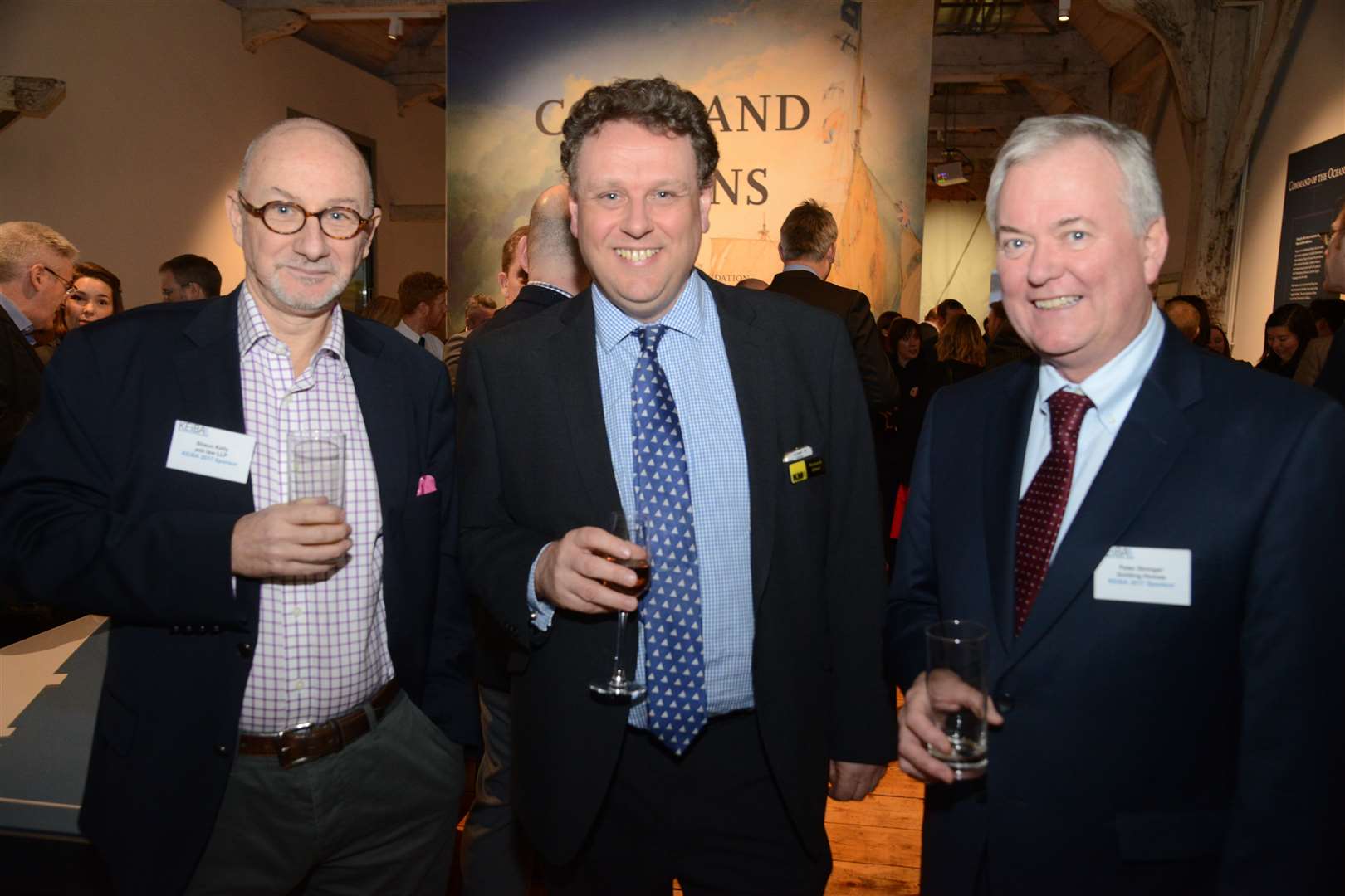 From left, Shaun Kelly of asb law, KM Group managing director Richard Elliot and Peter Stringer of Golding Homes