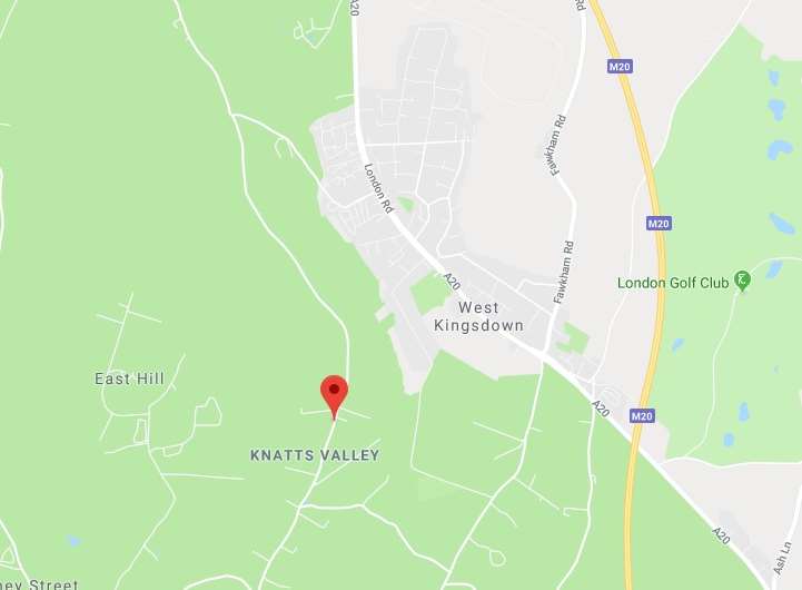 Location of Knatts Valley Road. Picture: Google Maps
