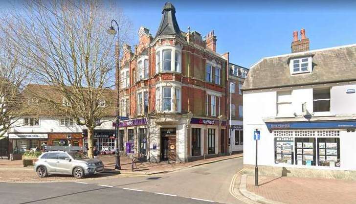 The NatWest branch in Tonbridge closed last year. Picture: Google