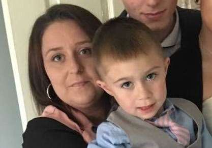Mum Kirsty Furze with her son Lucas Dobson Picture: Maciee Stanford