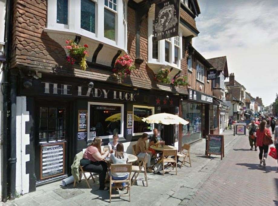 The Lady Luck in St Peter's Street, Canterbury. Picture: Google Street View