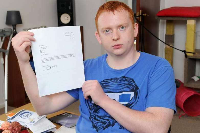 Ashley Willoughby is facing eviction from his home by his father because he cannot pay the rent