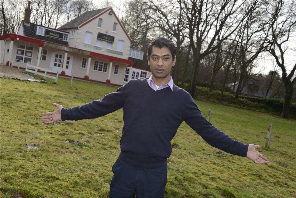 Abul Hussain had more than 100 trees stolen from around his restaurant