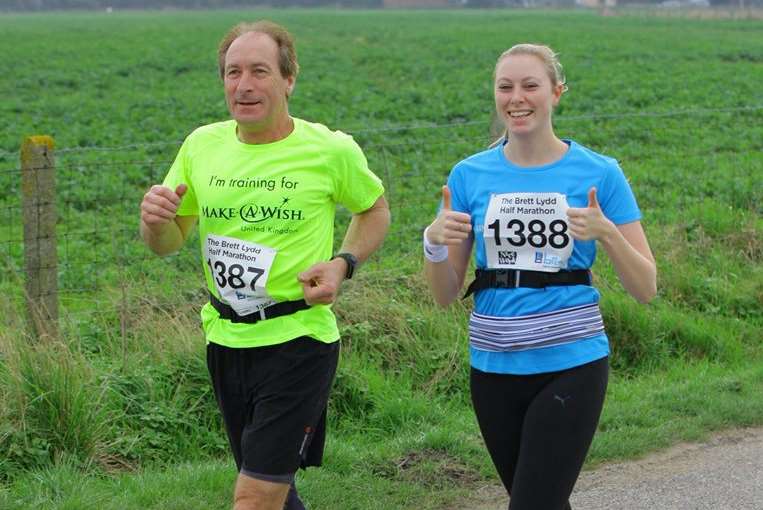 Chris Luckhurst and daughter Natasha are training for the London Marathon.