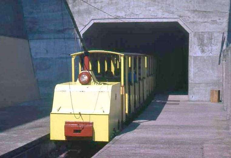 One of the electric trains which linked Hereson Road with the seafront. Picture: Ramsgate Tunnels