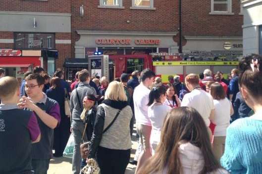 Shops have been evacuated. Picture: Rosie Higenbottam