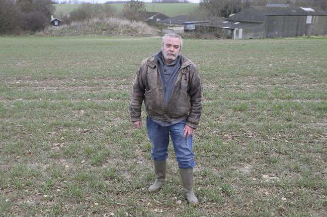 Tim Wade of Gibralter Farm, Ham Lane, Gillingham, is very concerned over plans to build 500 homes on the fields between Lordswood and Ham Lane