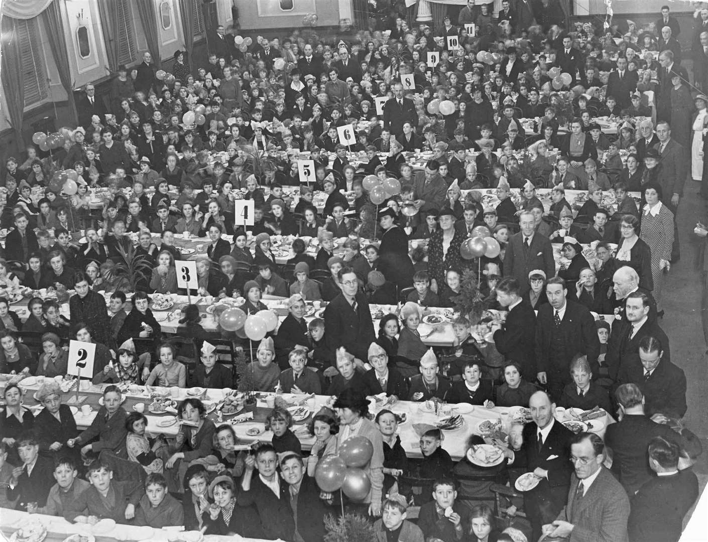 The Kent Messenger's Christmas party for poor children in 1939