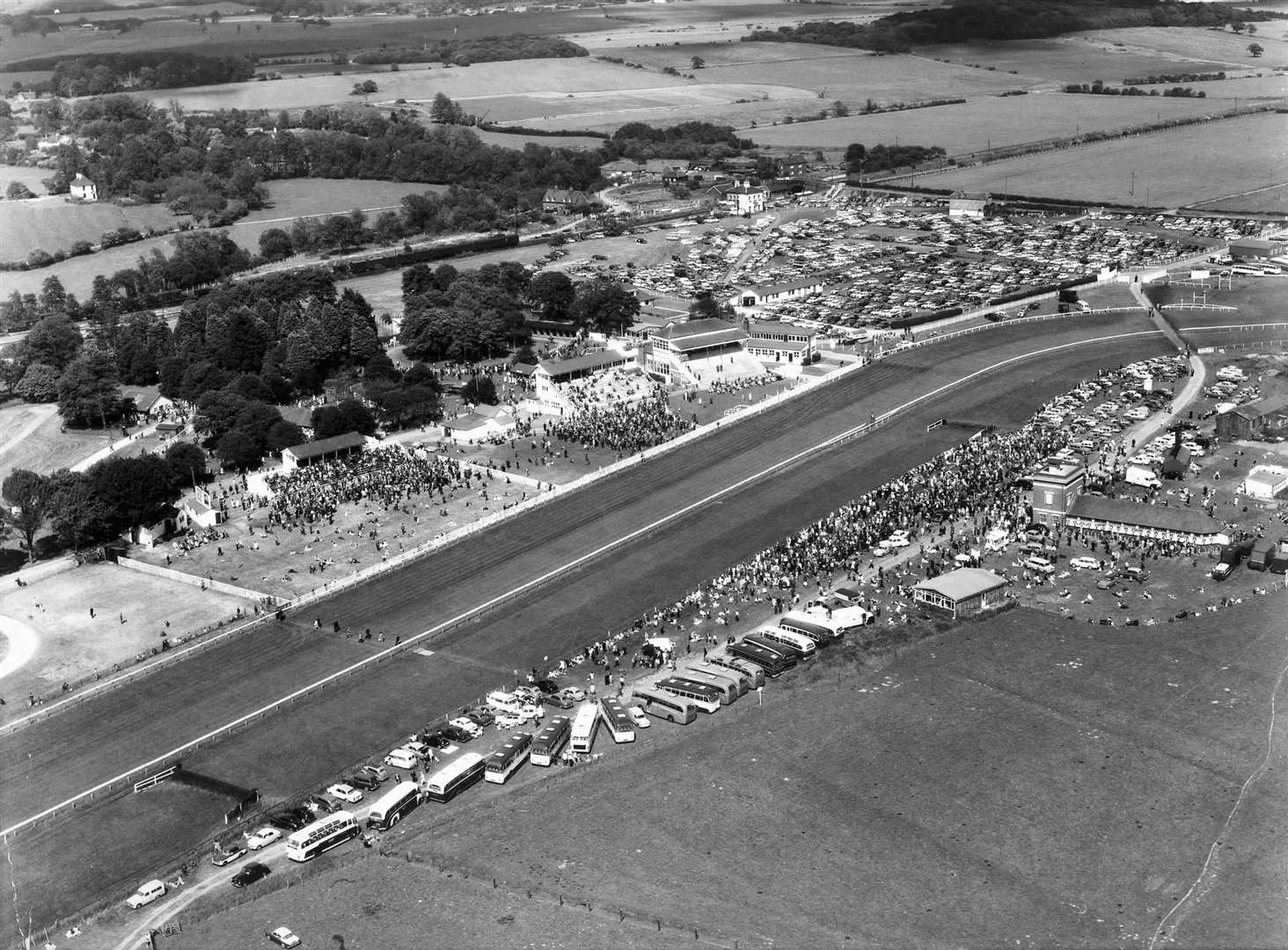 An undated aerial picture but believed to be from the 1960s. Picture: Skyfotos