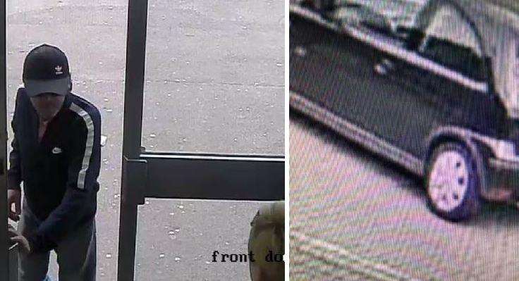 CCTV images of the suspect and car