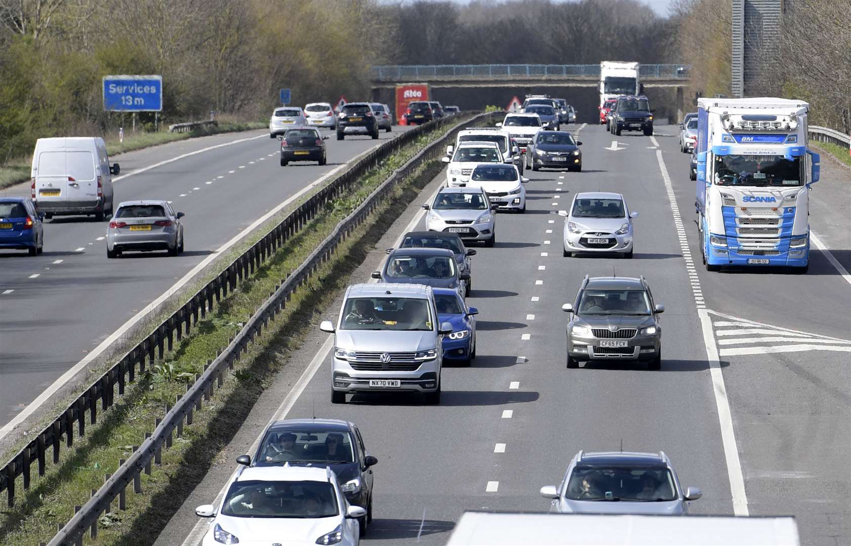 The M2 will be closed across two weekends in July