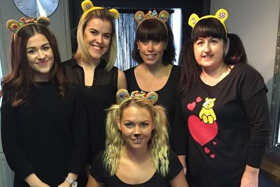 The team at 659 The Salon in Loose, Maidstone, are selling cakes to raise money for Children in Need.