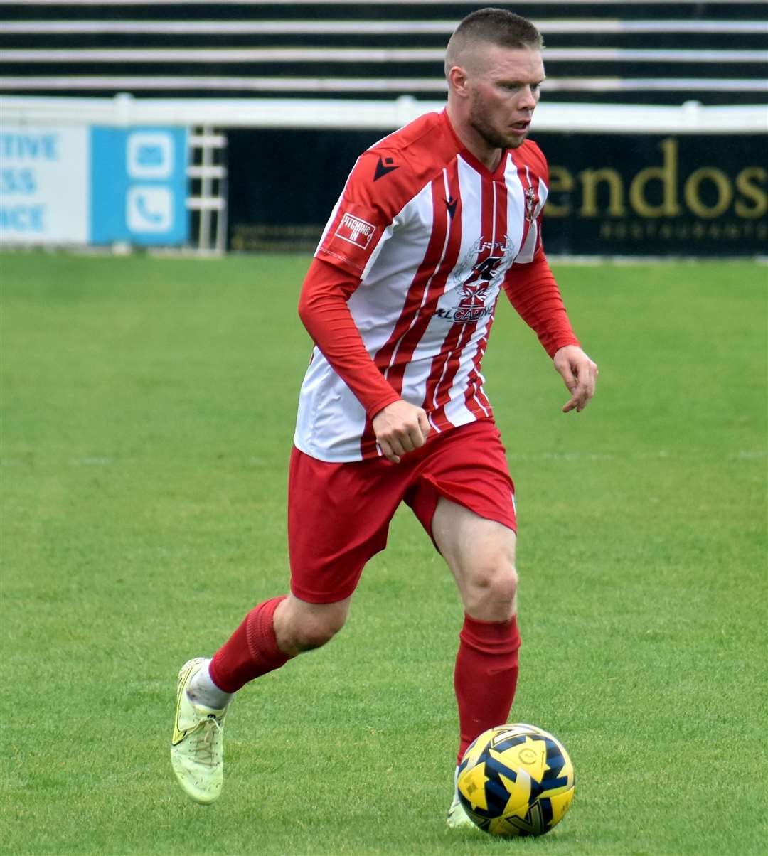 Scott Heard was a key cog in the Invicta midfield on his return from a four-game ban. Picture: Randolph File